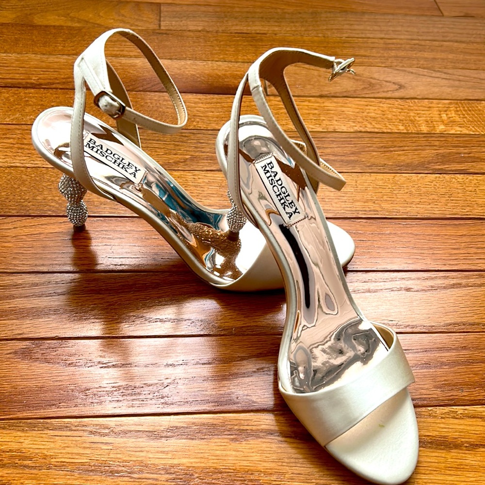 Badgely Mischka Evamarie Crystal Sandal Pumps